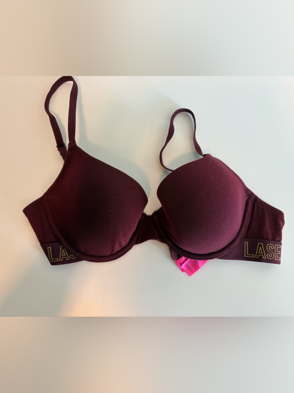 La Senza Burgundy Bra 34C Full Coverage